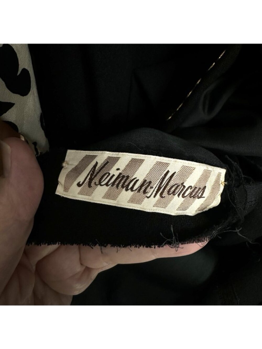 vintage 70s MOLLIE PARNIS BOUTIQUE black dress MEDIUM cocktail neiman marcus - Picture 11 of 11